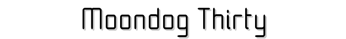 Moondog Thirty font